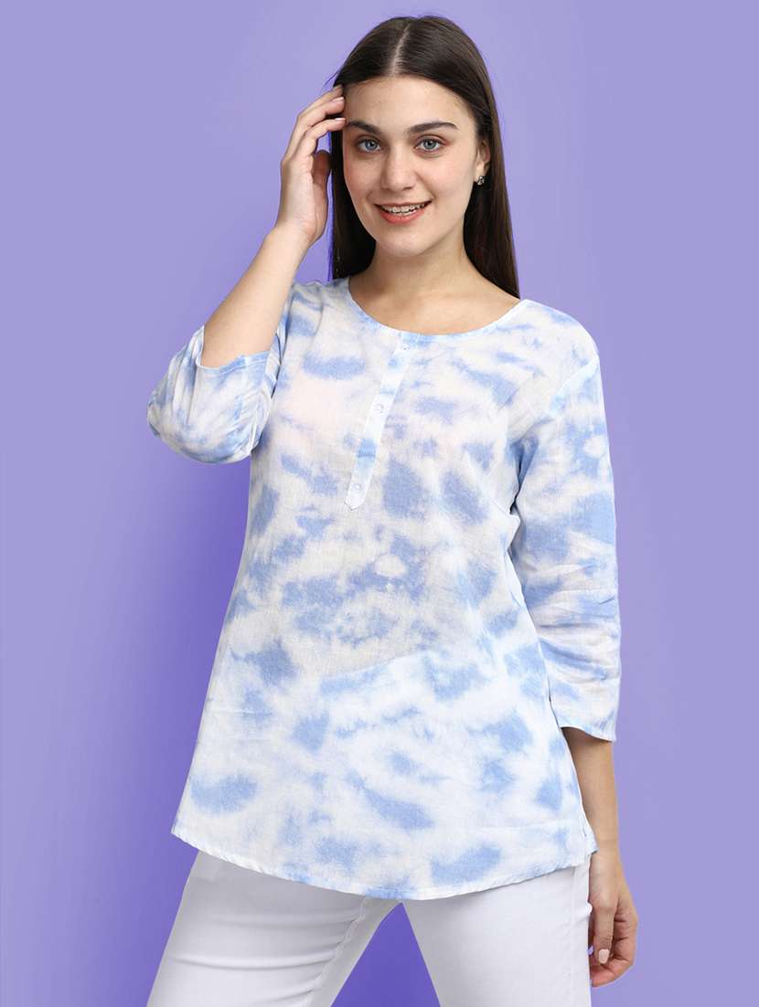 printed cotton straight kurti