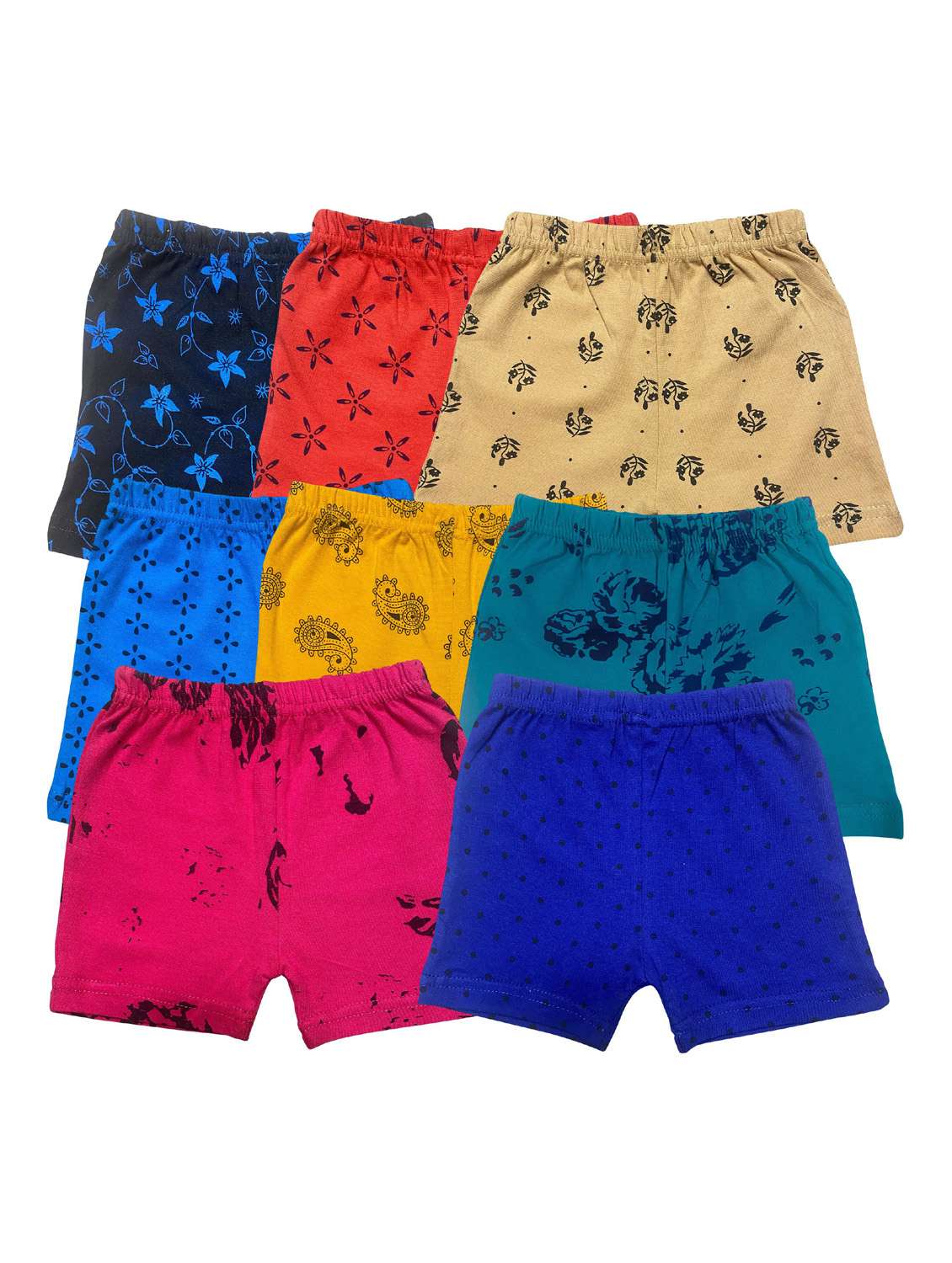 boys mid rise printed shorts combo