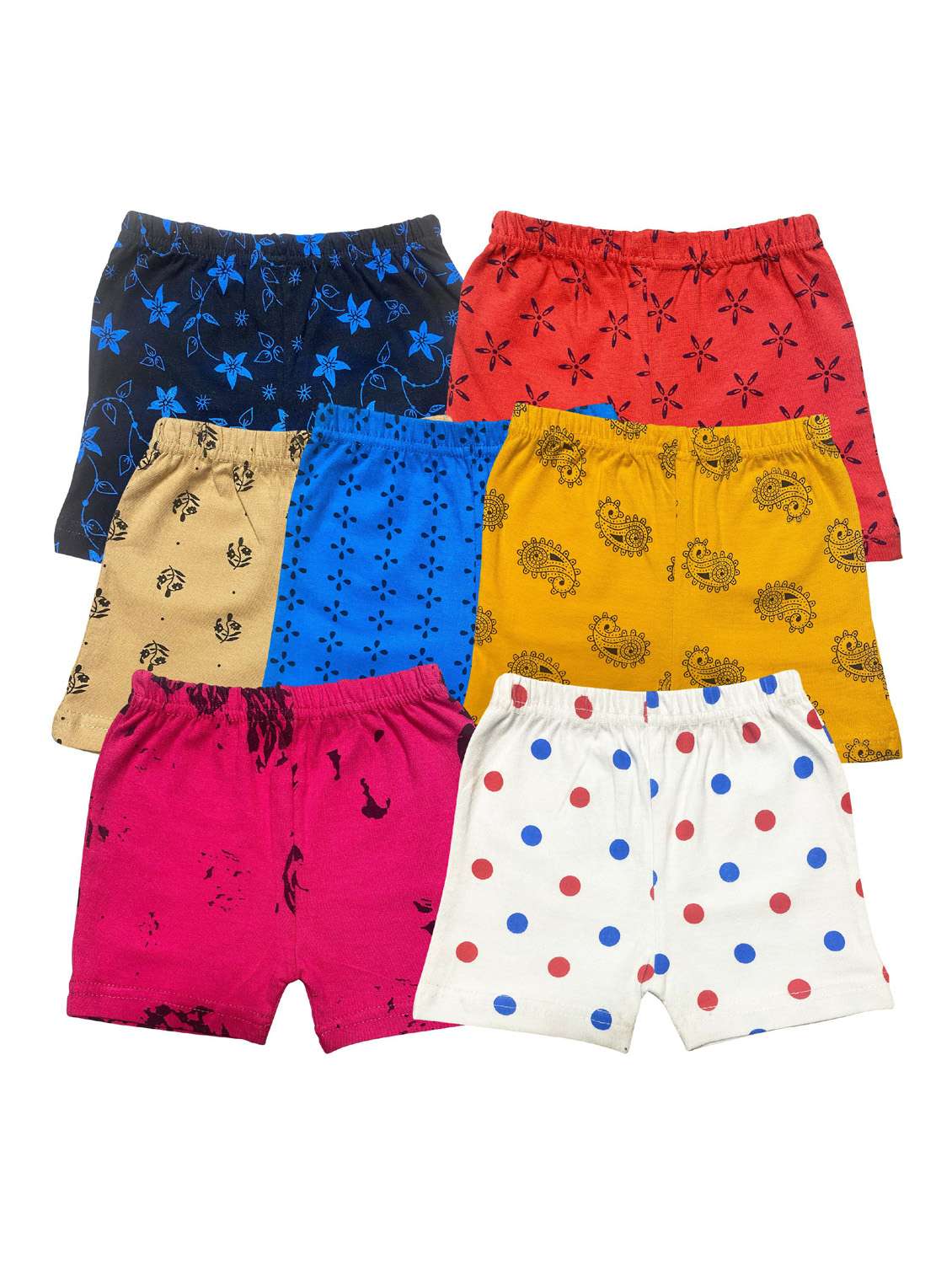boys mid rise printed shorts combo