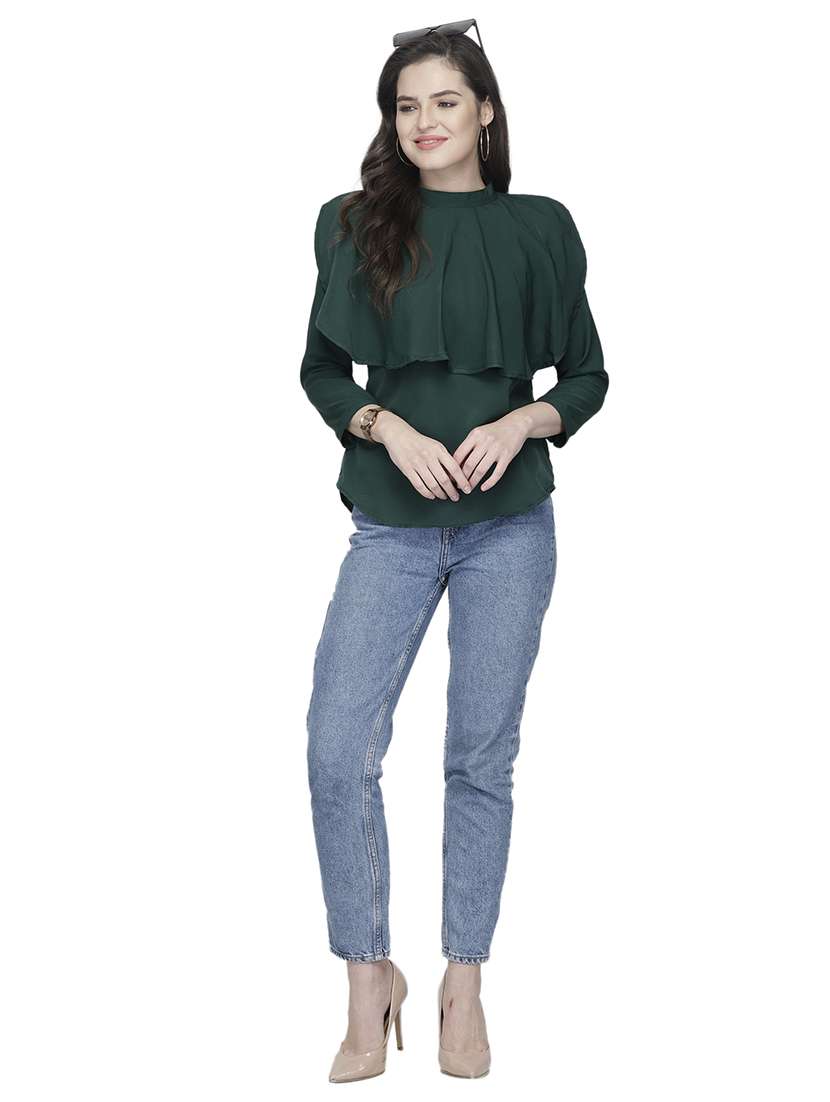 women's layered mock neck top - 19878397 -  Standard Image - 3