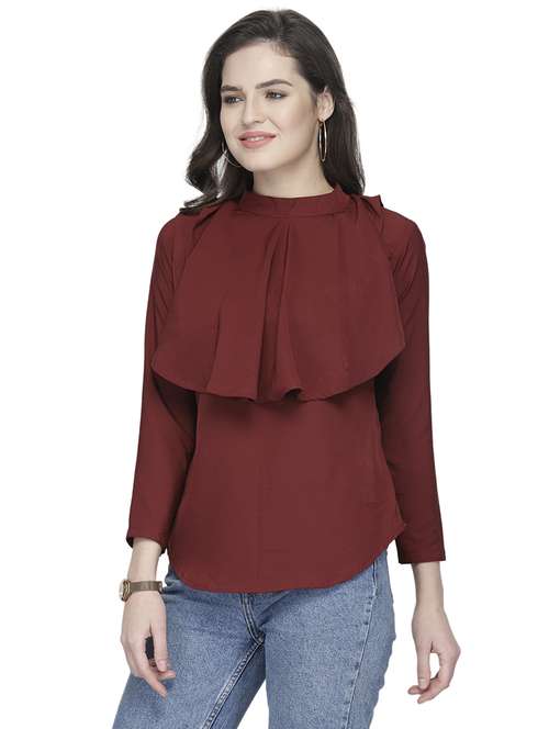 women's layered high neck top - 19878398 -  Standard Image - 0