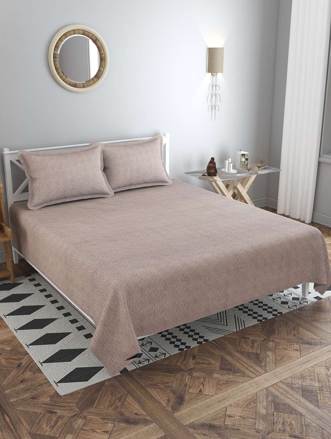 multitex solid bedsheet set