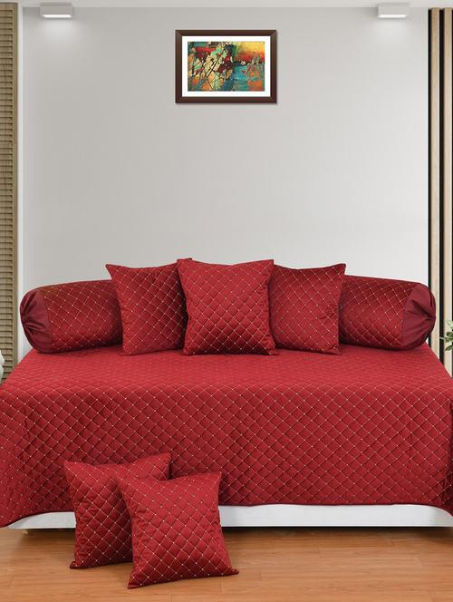 multitex velvet touch diwan set of 8 pieces for living room - 19878915 - Standard Image - 0