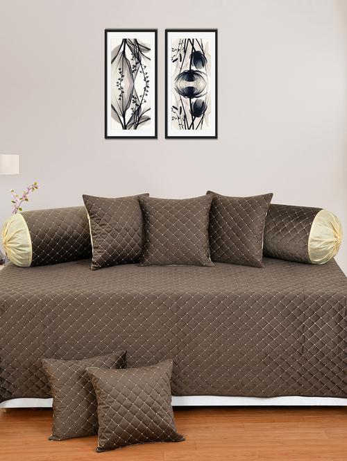 multitex velvet touch diwan set of 8 pieces for living room - 19878920 -  Standard Image - 0