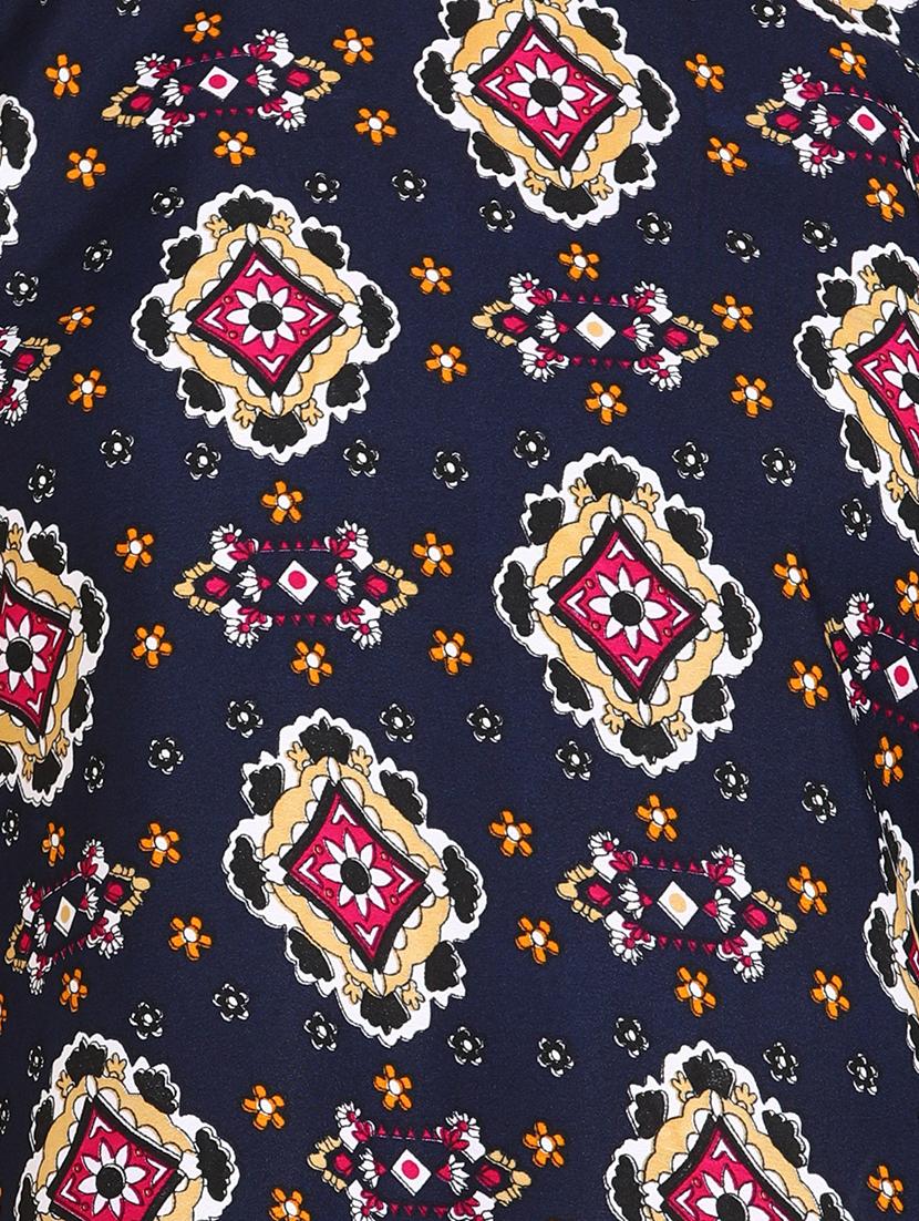round neck printed kurta pant set - 19881959 - Standard Image - 5