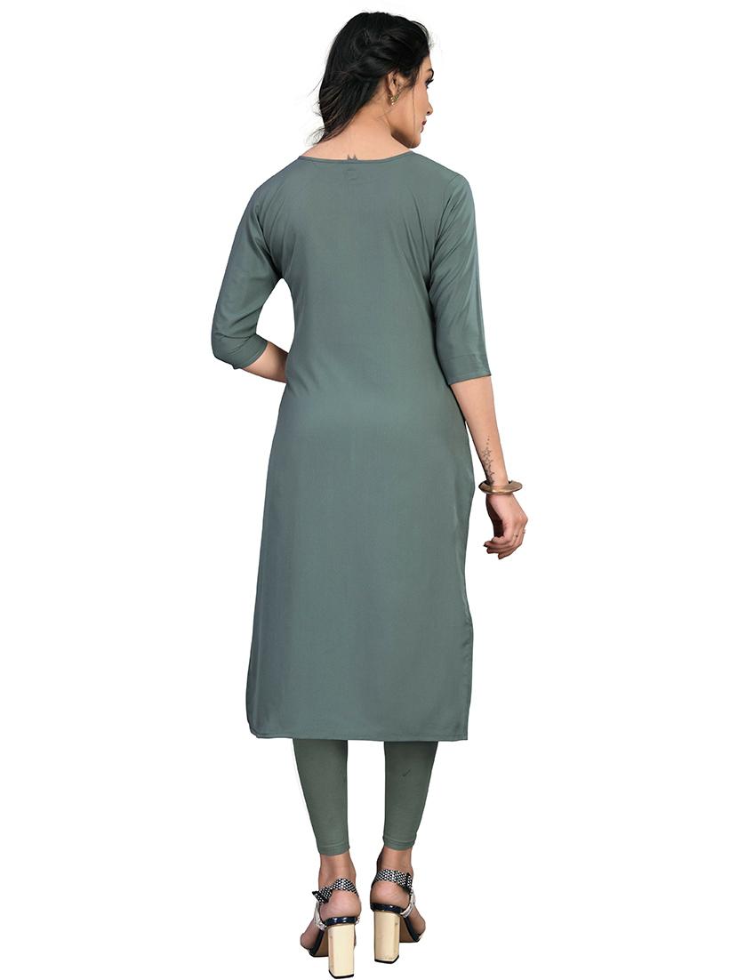 women's straight kurta - 19882208 - Standard Image - 3
