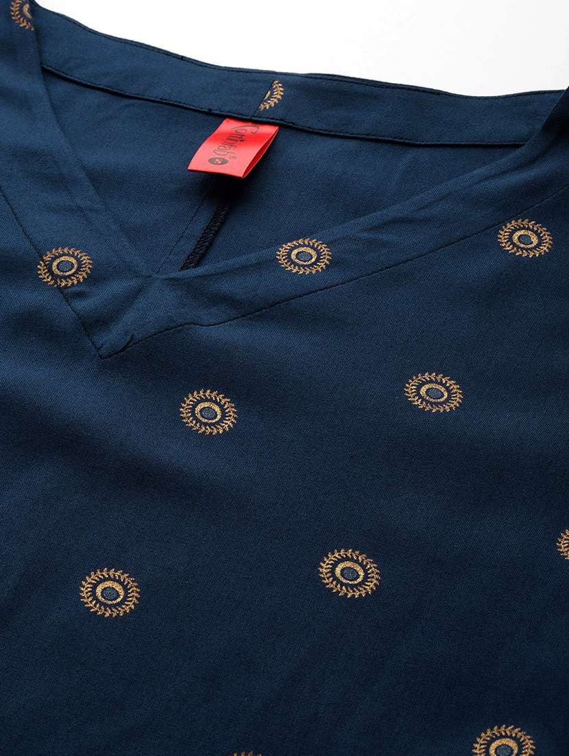 women printed flared sleeve ethnic co-ord set - 19883360 -  Standard Image - 3