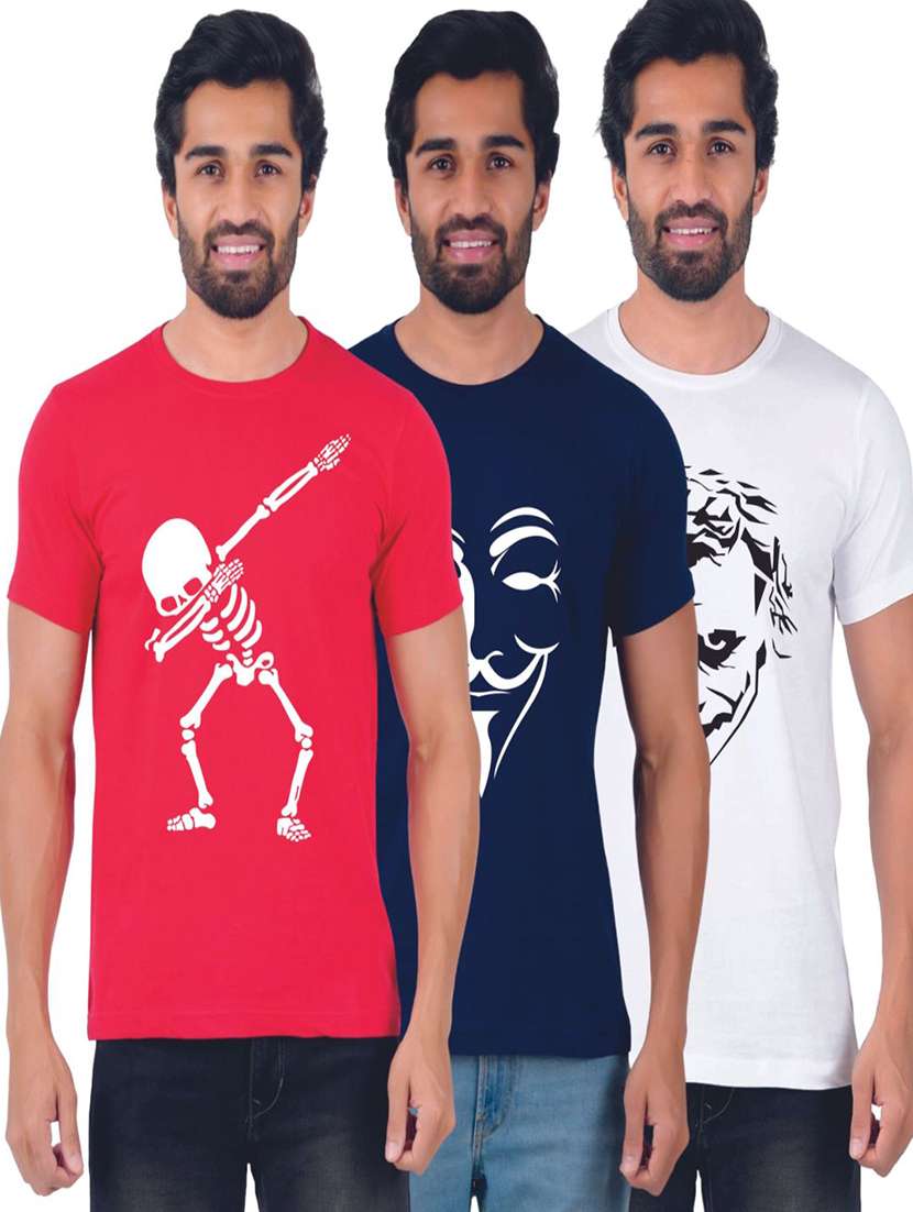 men pack of 3 como t-shirt