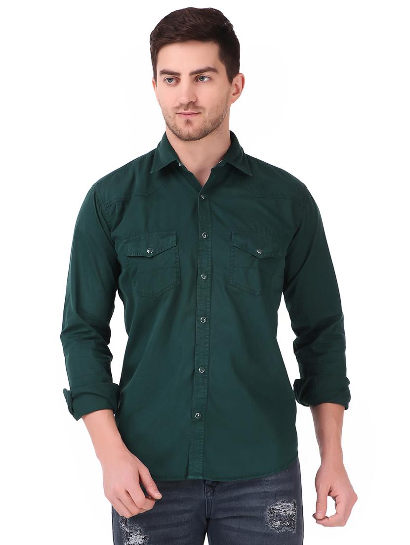 mens solid casual shirt