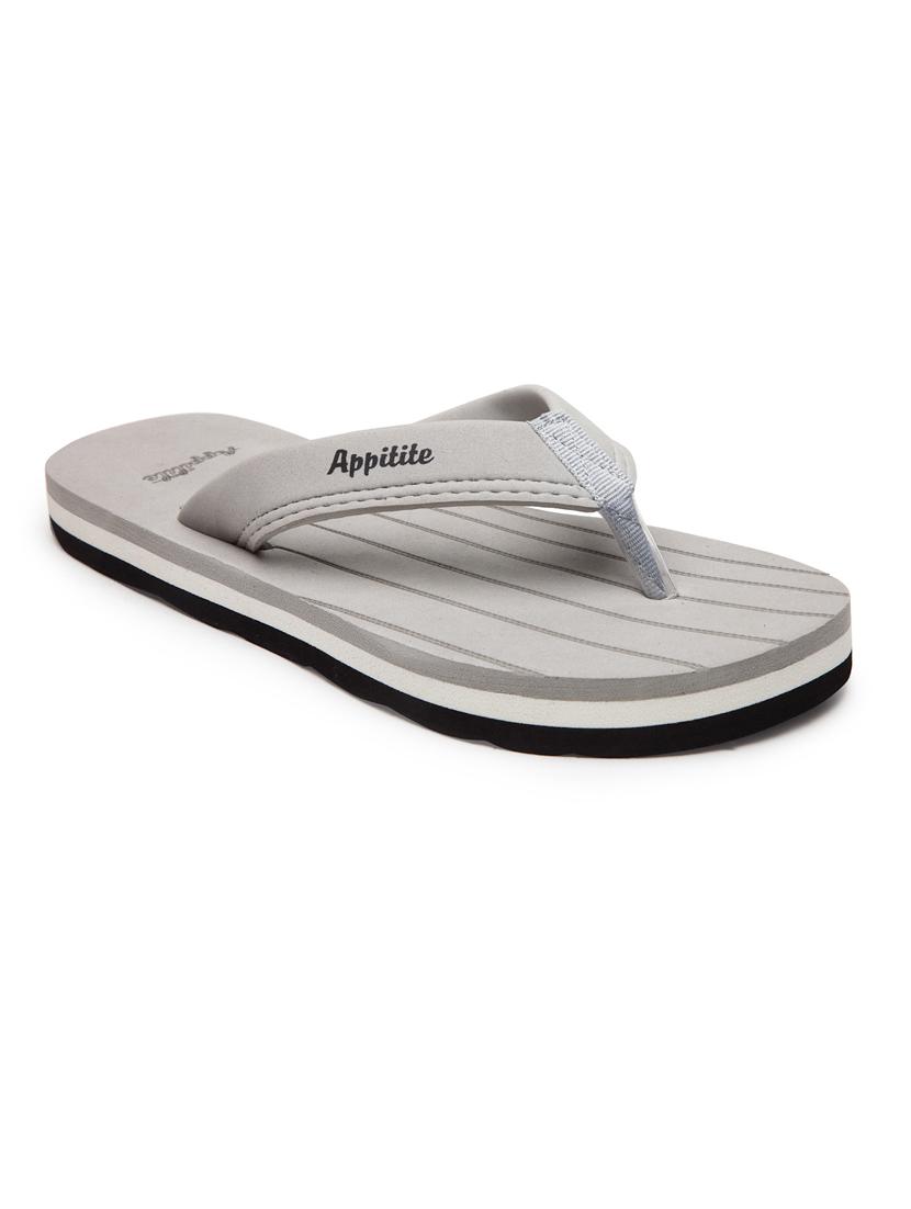 grey slip on slipper - 19891638 -  Zoom Image - 0