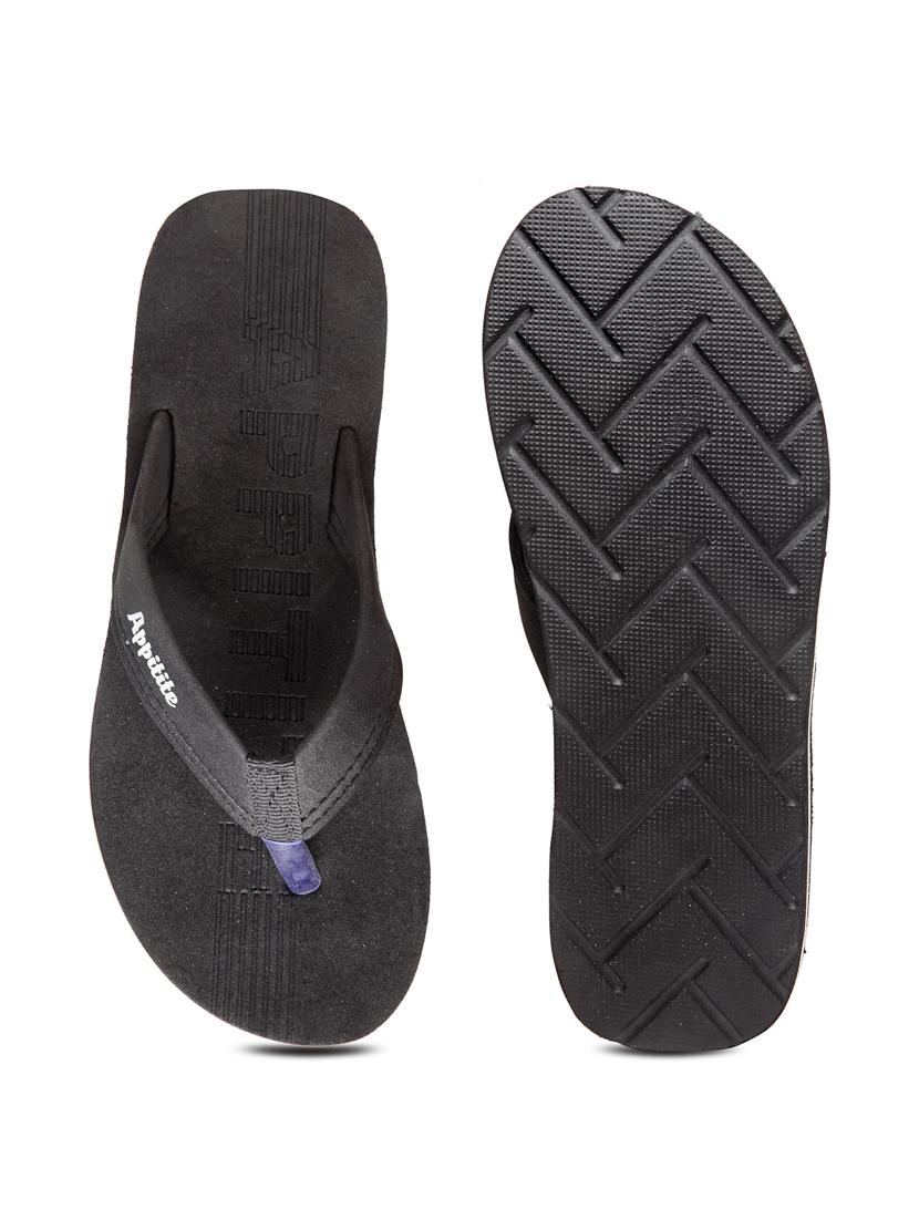 black slip on flip flop - 19891643 - Standard Image - 5