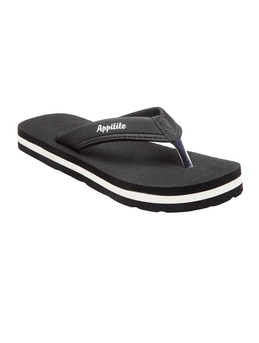 black slip on flip flop - 19891661 - Zoom Image - 0