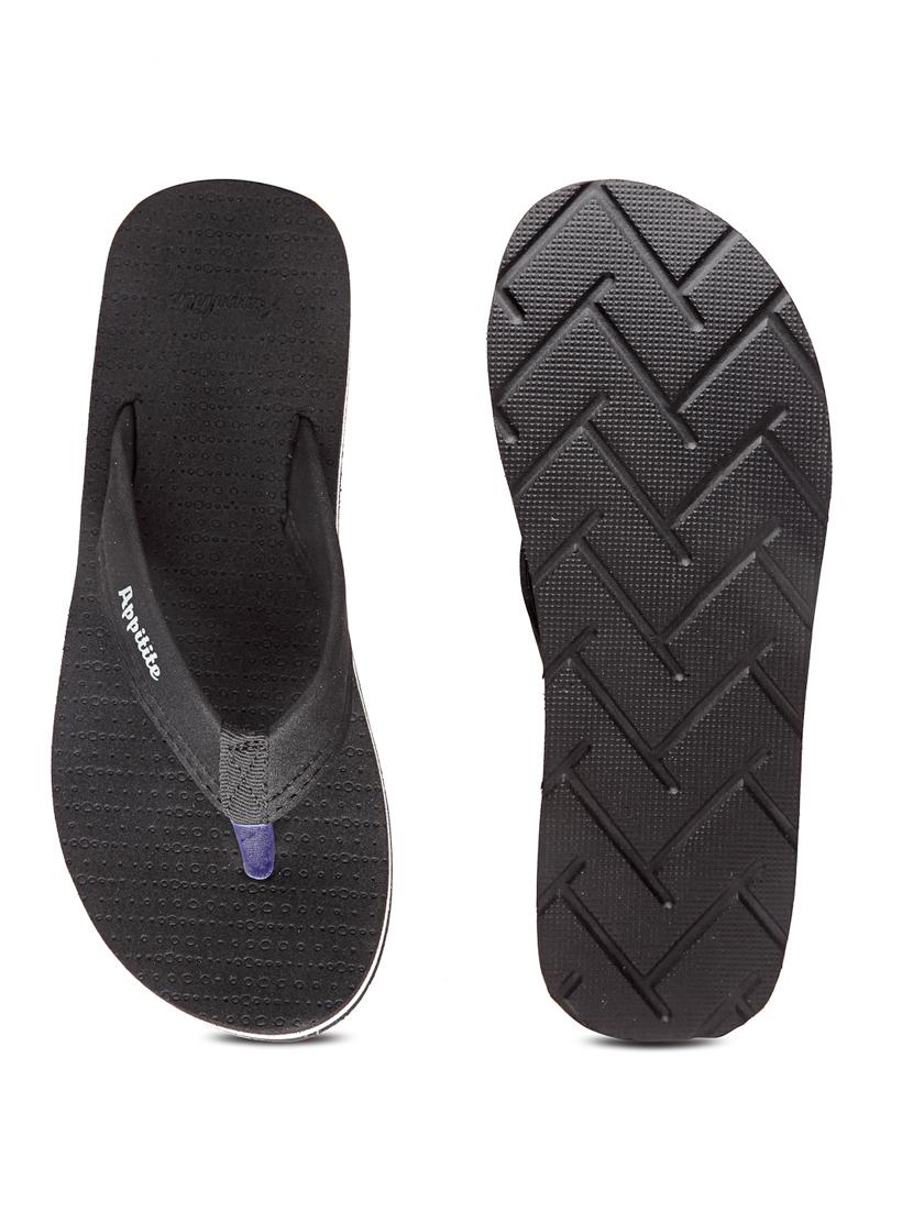 black slip on flip flop - 19891661 - Standard Image - 5