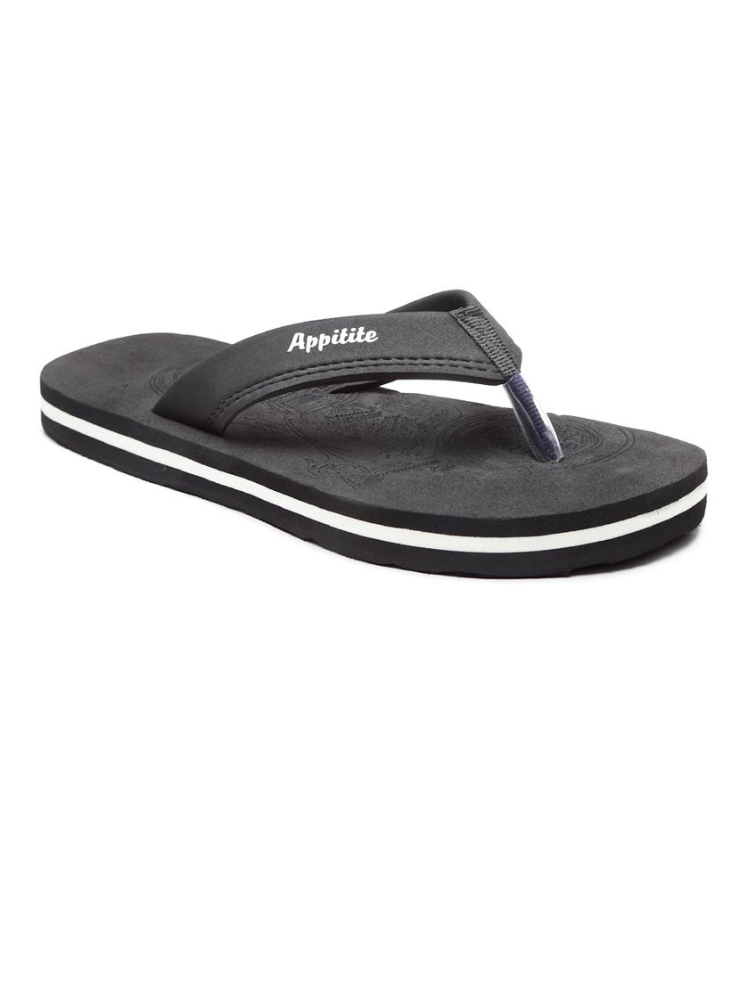black slip on flip flop - 19891677 -  Zoom Image - 0
