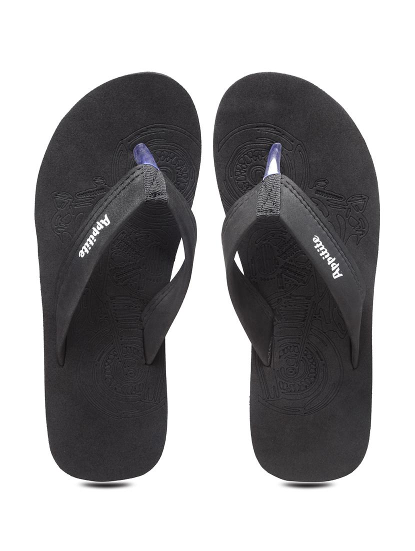 black slip on flip flop - 19891677 - Standard Image - 3