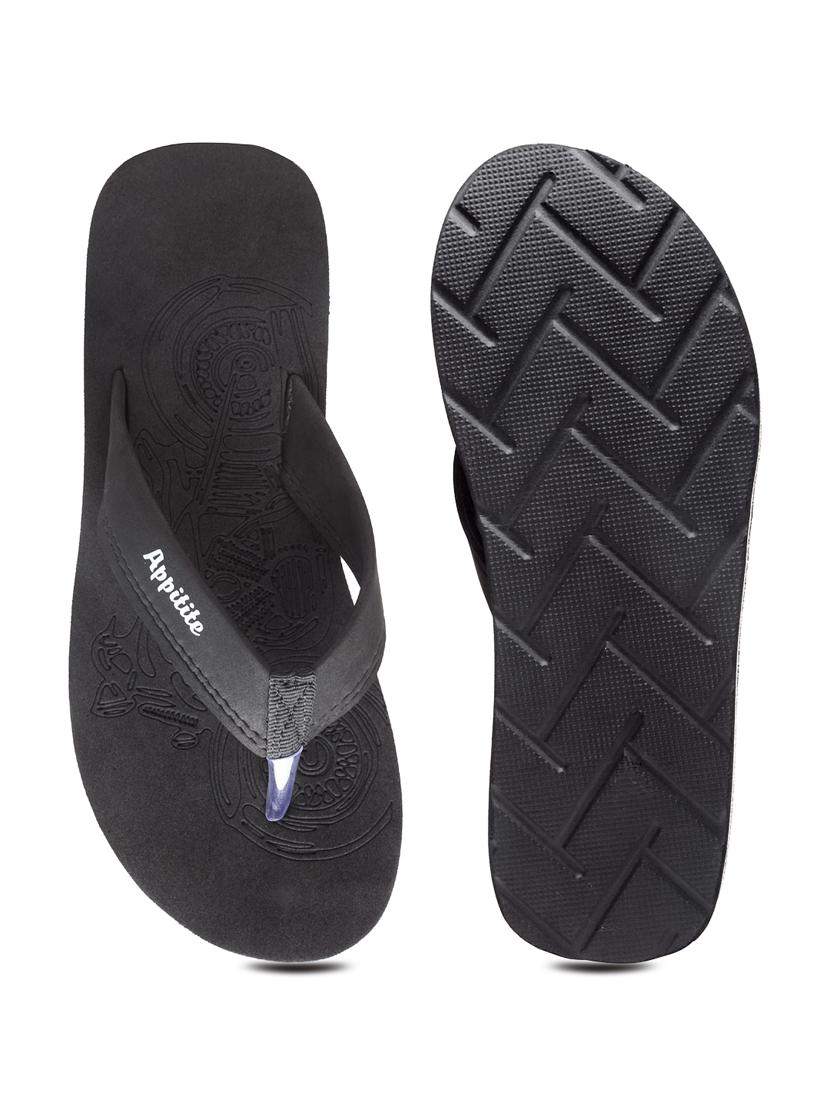 black slip on flip flop - 19891677 - Standard Image - 5