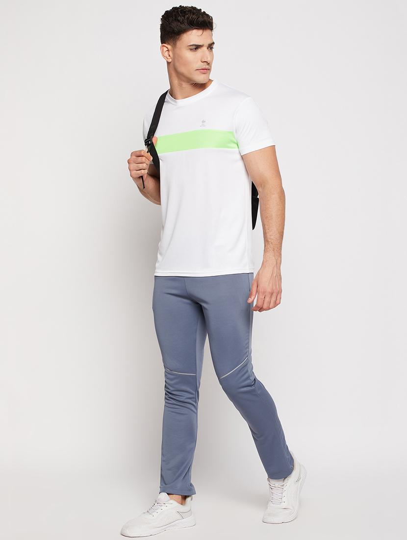 round neck color block t-shirt - 19891819 - Standard Image - 3