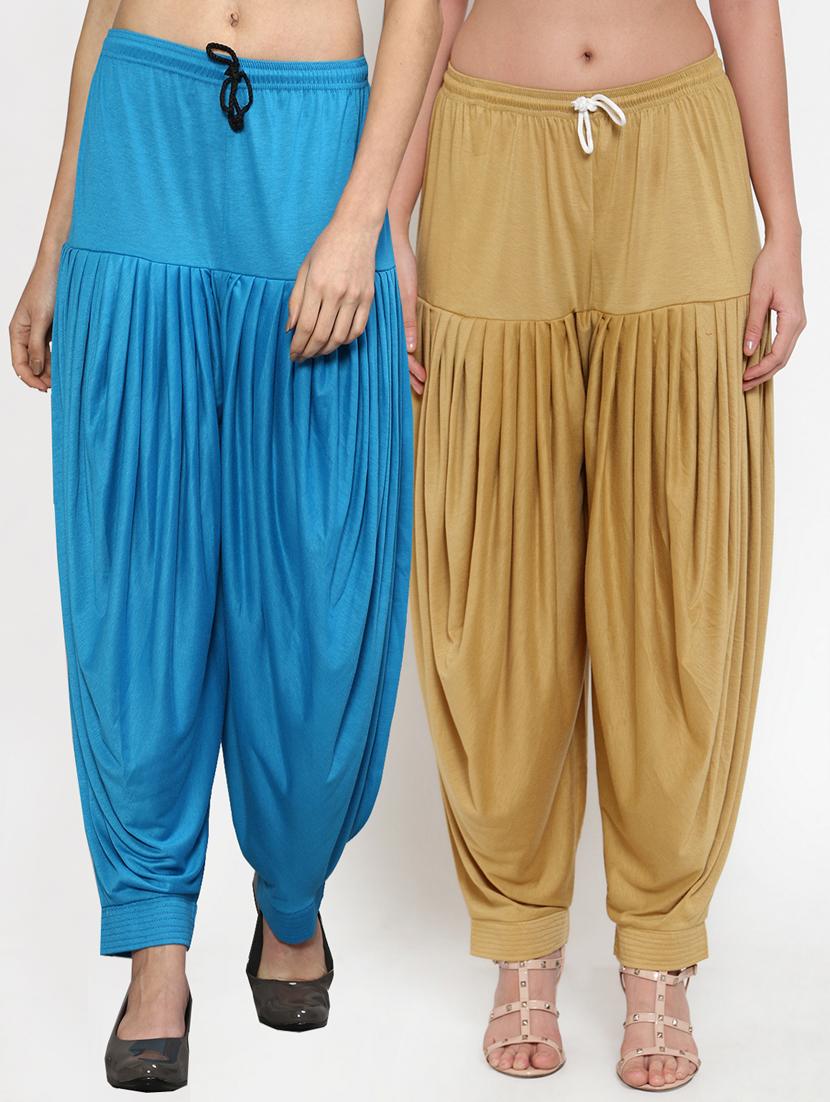 pack of 2 solid patiyala salwar - 19892221 -  Zoom Image - 0