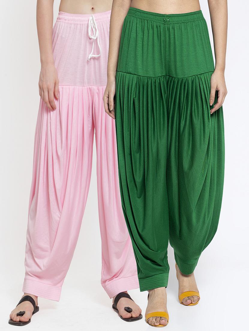 pack of 2 solid patiyala salwar - 19892222 -  Zoom Image - 0