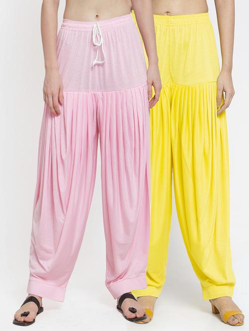 pack of 2 solid patiyala salwar - 19892229 -  Standard Image - 0