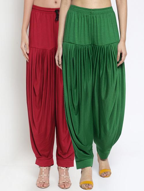 pack of 2 solid patiyala salwar - 19892236 -  Standard Image - 0