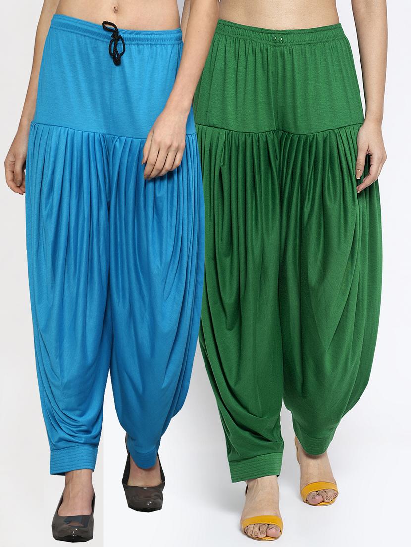 pack of 2 solid patiyala salwar - 19892246 -  Zoom Image - 0