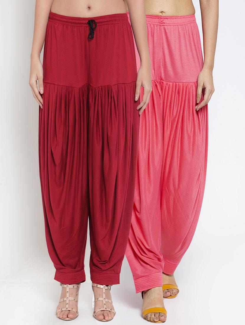 pack of 2 solid patiyala salwar - 19892258 -  Zoom Image - 0