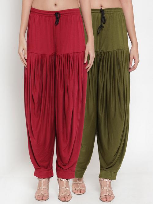 pack of 2 solid patiyala salwar - 19892266 -  Standard Image - 0