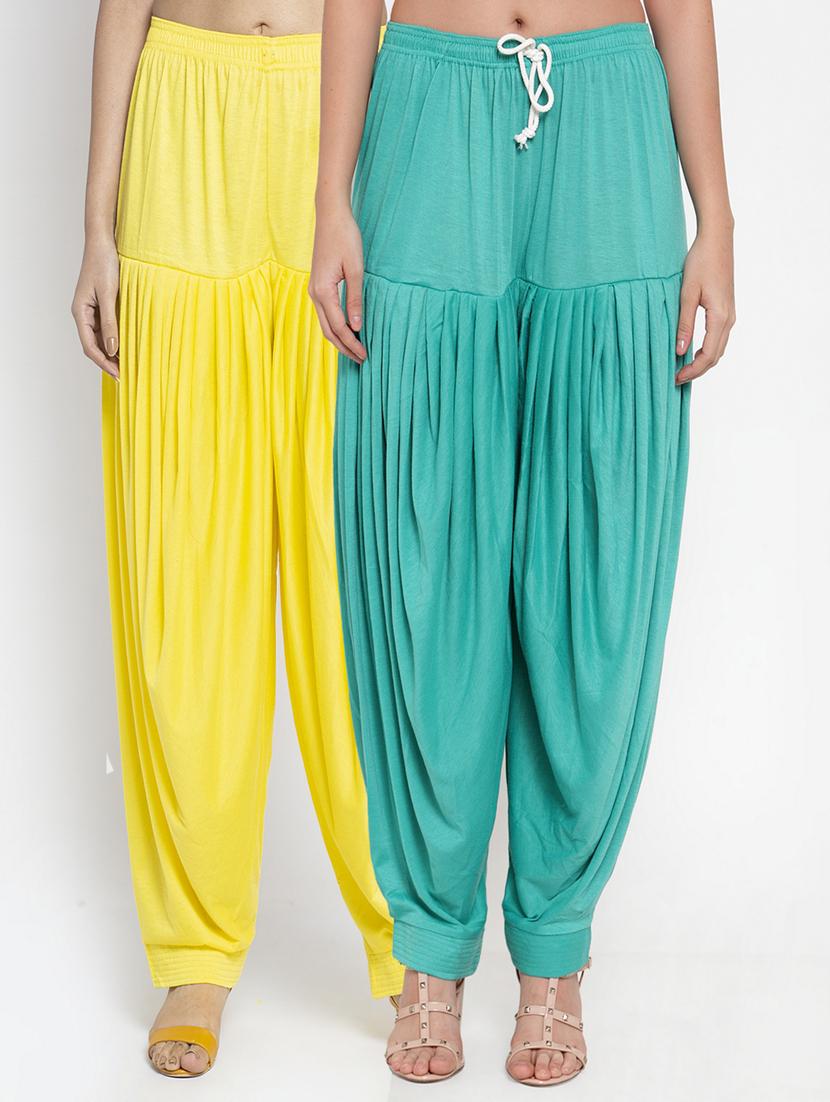 pack of 2 solid patiyala salwar - 19892298 -  Zoom Image - 0