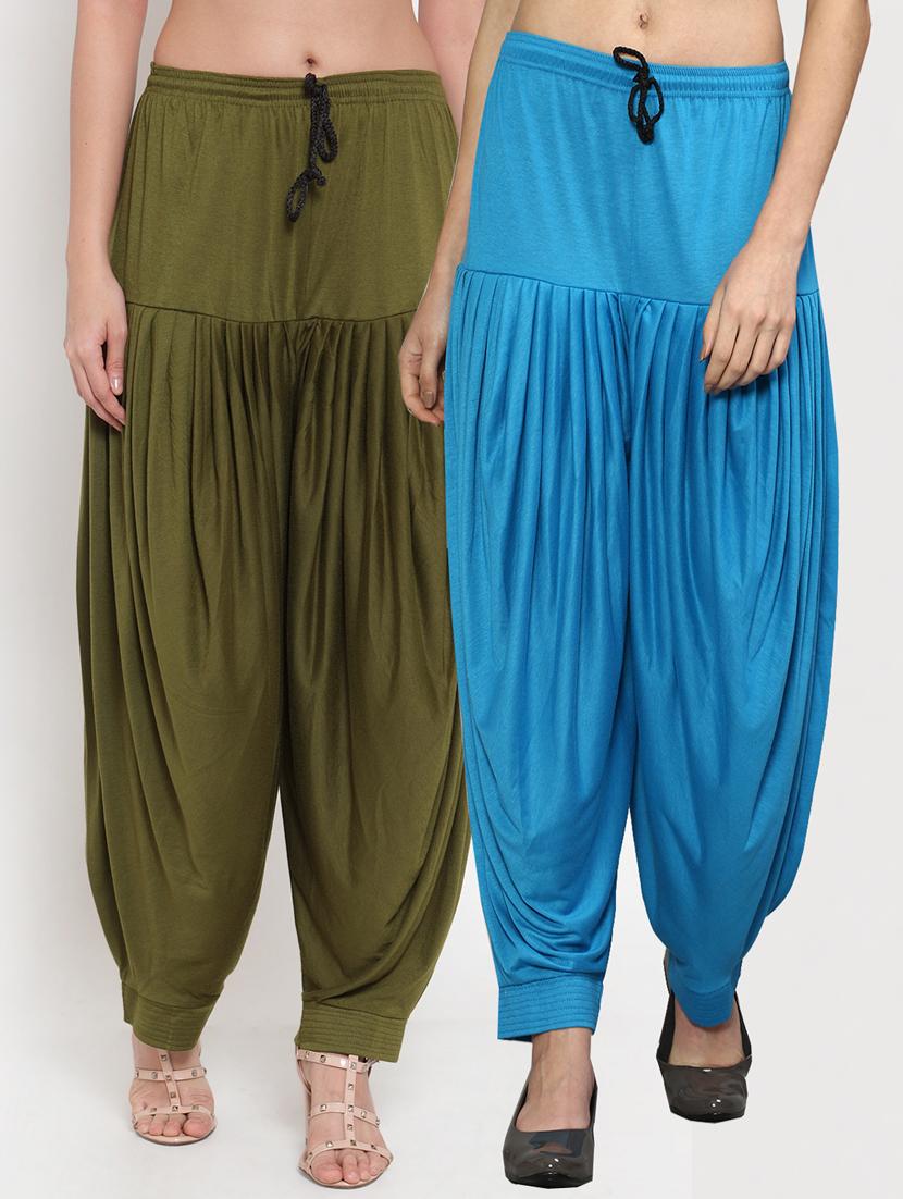 pack of 2 solid patiyala salwar - 19892312 - Zoom Image - 0