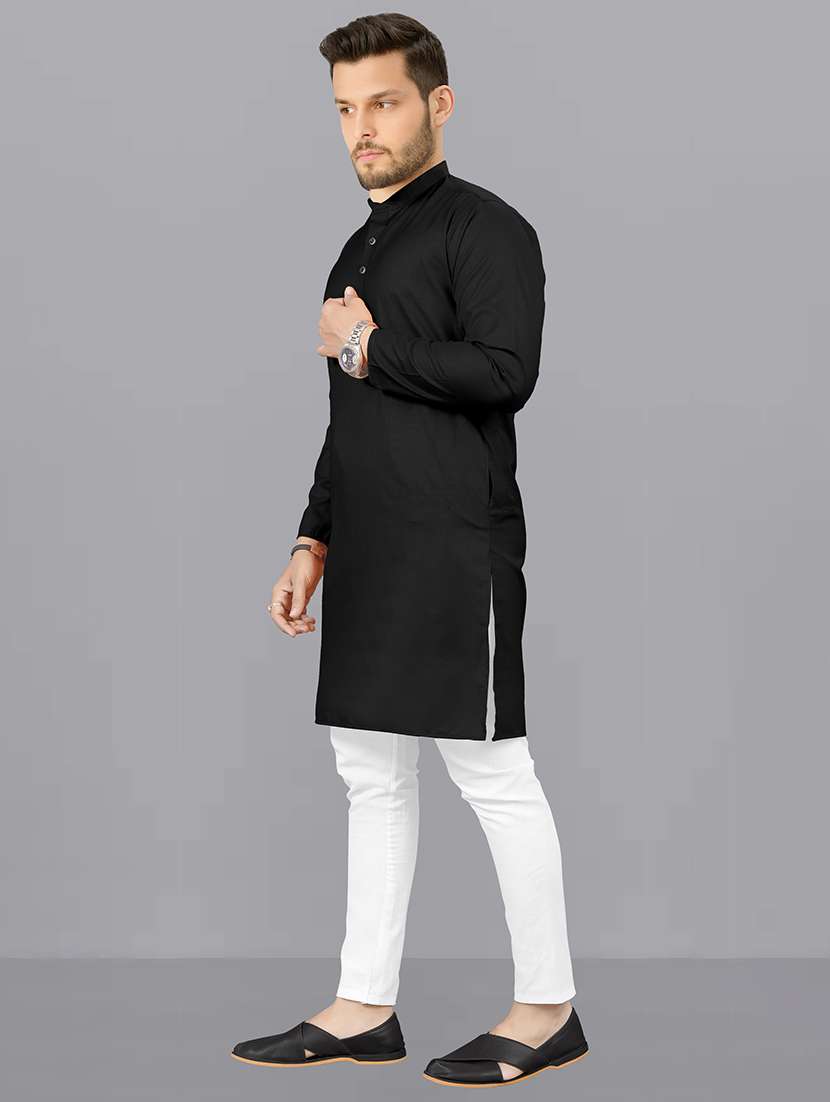 pack of 2 black solid kurta pyjama set - 19892549 -  Standard Image - 3