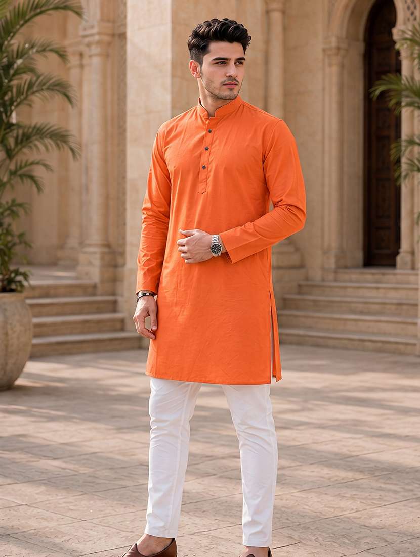 men pack of 2 solid kurta pyjama set - 19893041 -  Standard Image - 3