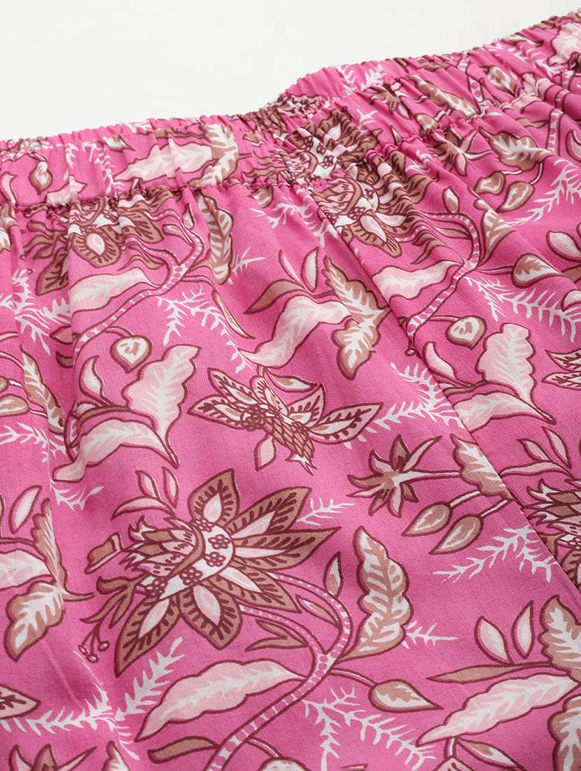 printed top and culottes plus size sets - 19893223 - Standard Image - 5
