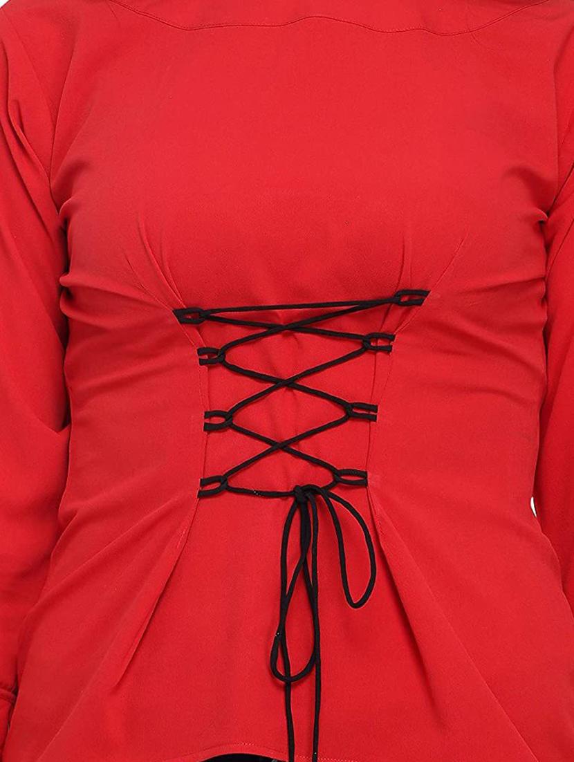 women's straight boat neck top - 19899934 - Standard Image - 3
