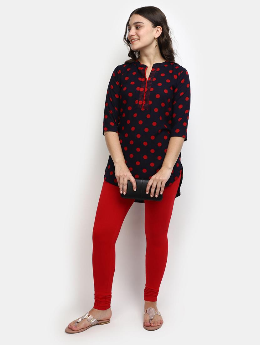 v-mart solid women's leggings - 19902962 - Standard Image - 3