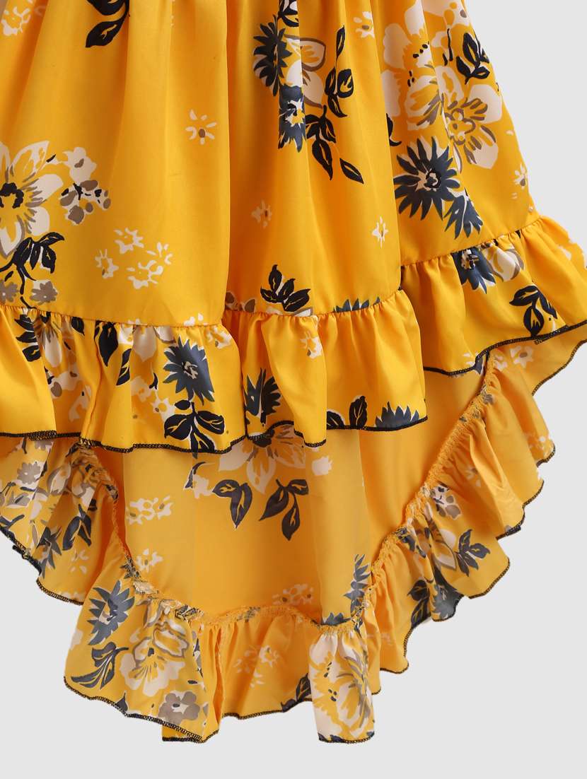 girls shoulder strap cold shoulder frock - 19903616 -  Standard Image - 3