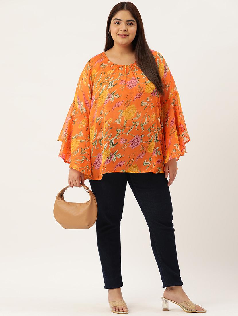 women's a line round neck top - 19903620 - Standard Image - 3
