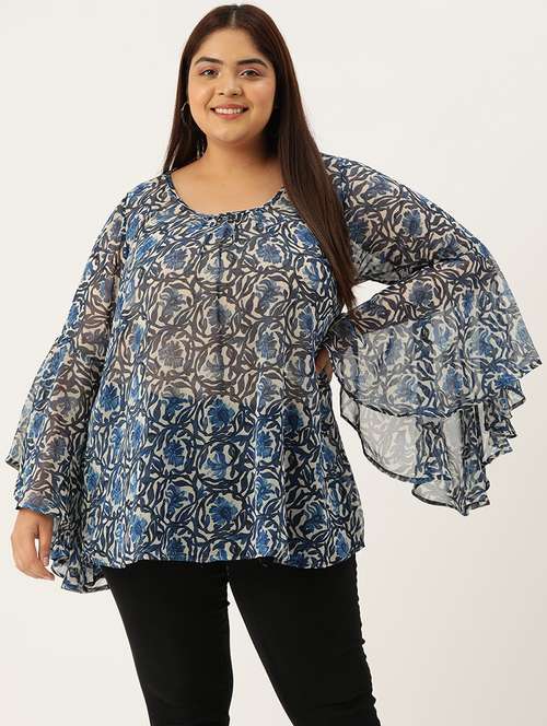 women's a line round neck top - 19903624 -  Standard Image - 0