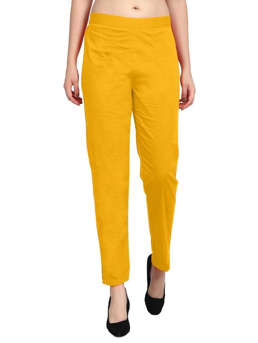 women mid-rise solid flat front trouser - 19904504 - Zoom Image - 0