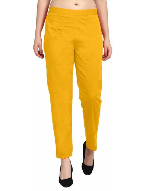 women mid-rise solid flat front trouser - 19904519 - Standard Image - 0