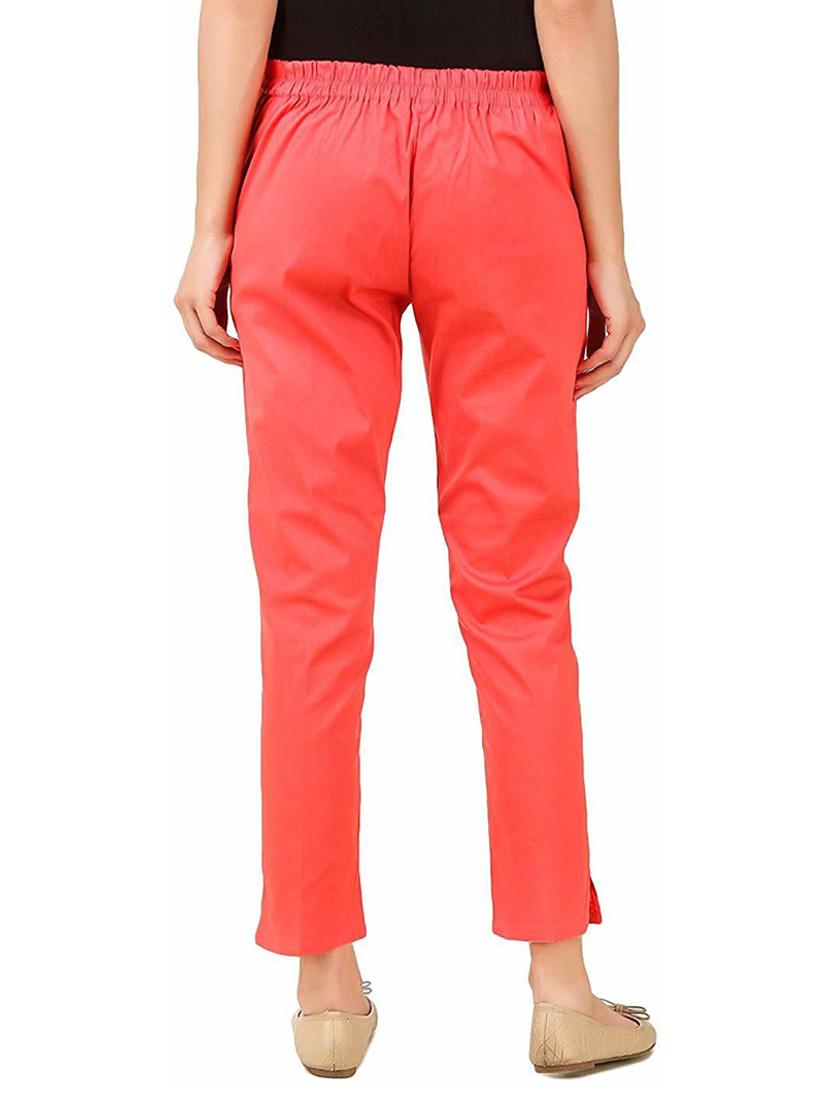 women mid-rise solid flat front trouser - 19904520 - Standard Image - 3