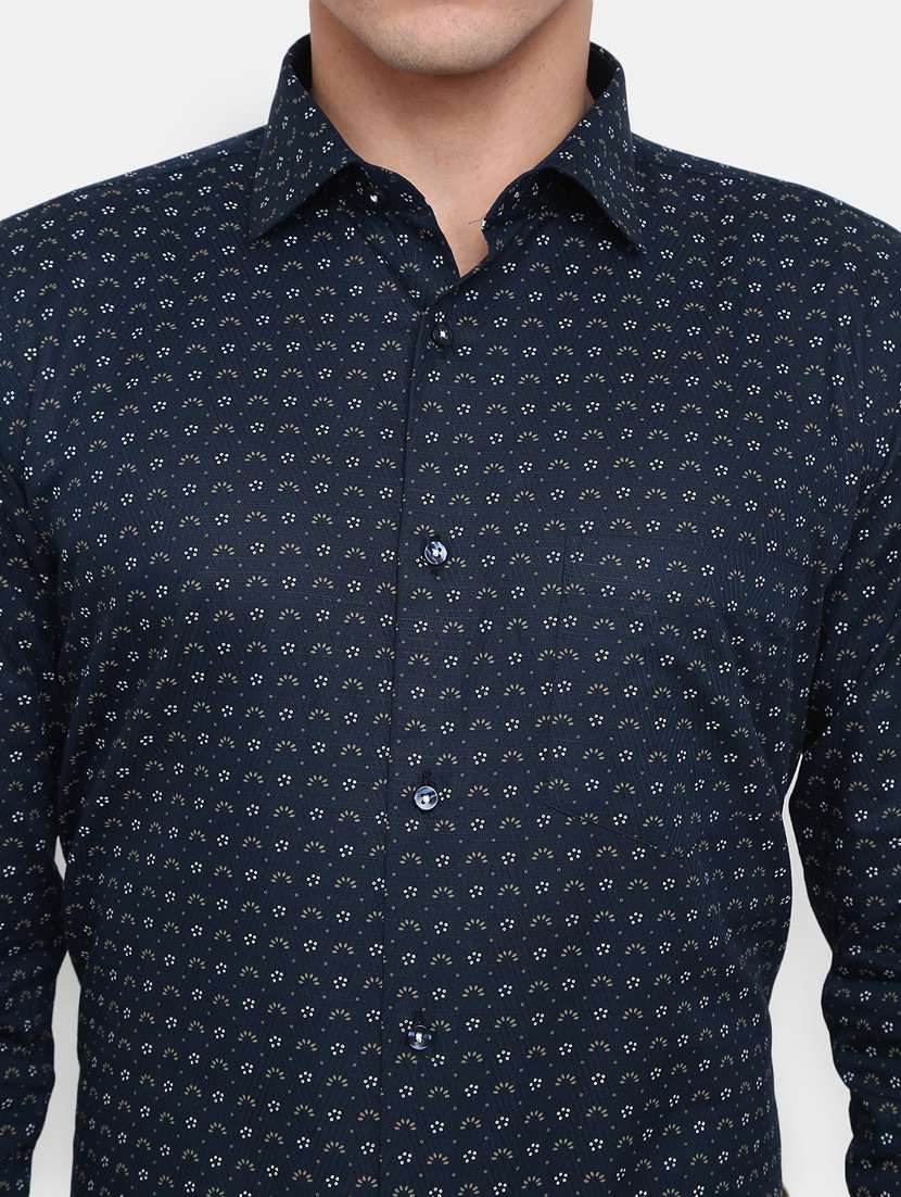 mens micro print formal shirt - 19906104 -  Standard Image - 3