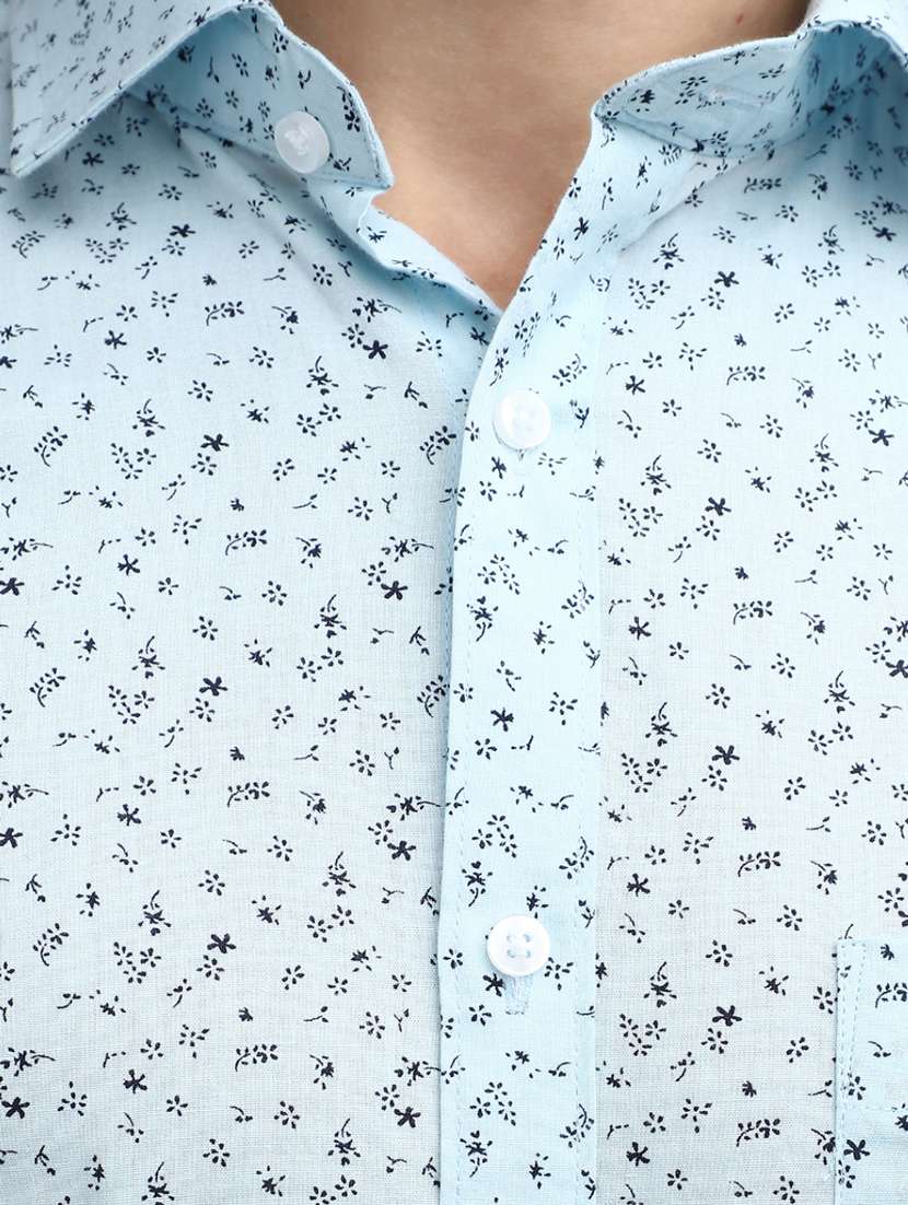 mens micro print formal shirt - 19906149 -  Standard Image - 3
