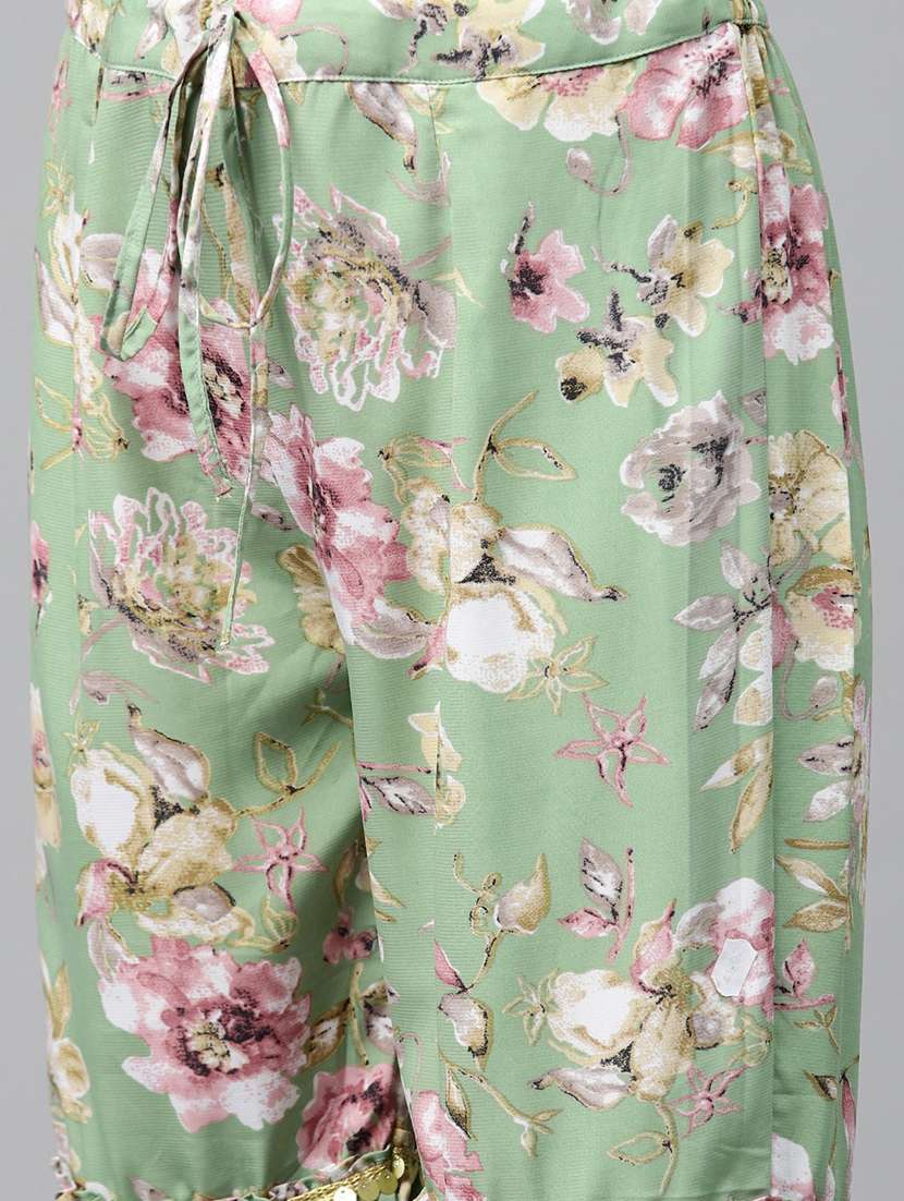 printed kurta sharara set with dupatta - 19906273 -  Standard Image - 3