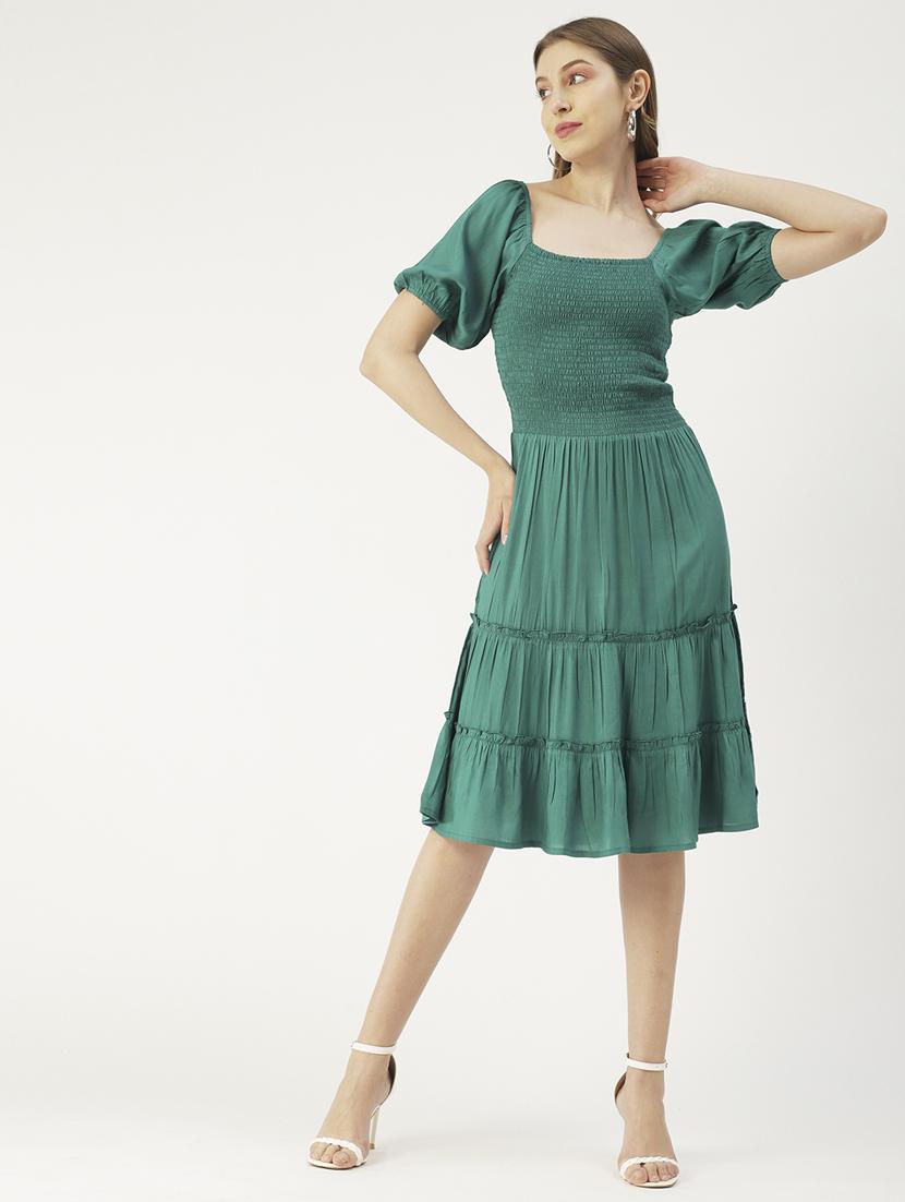 women's tiered dress solid dress - 19907136 -  Zoom Image - 0