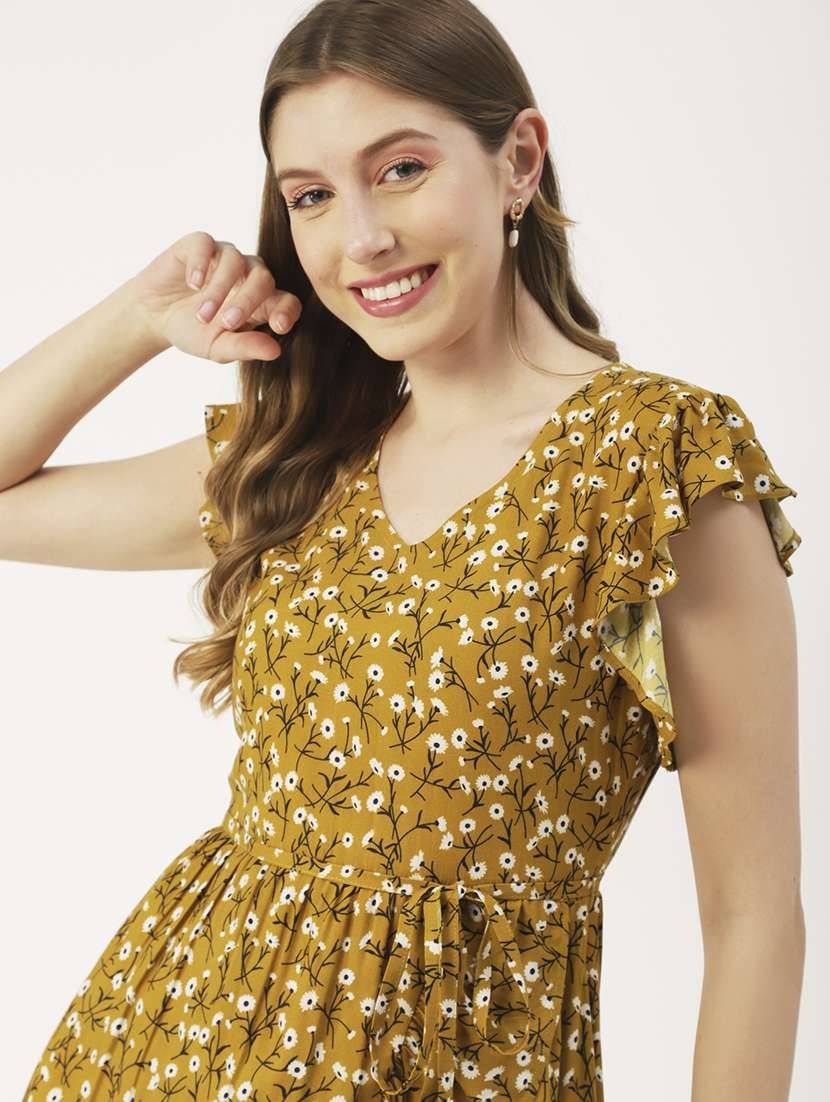 women's wrap floral dress - 19907139 - Standard Image - 3