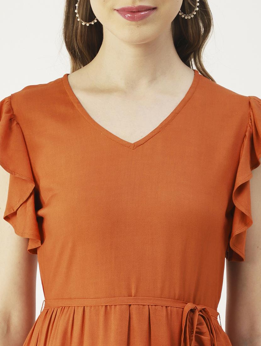 women's high low solid dress - 19907142 - Standard Image - 5