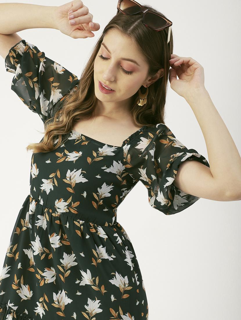 women's tiered dress floral dress - 19907147 - Standard Image - 3