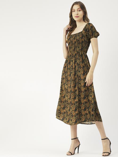 women's fit & flare floral dress - 19907169 -  Standard Image - 0