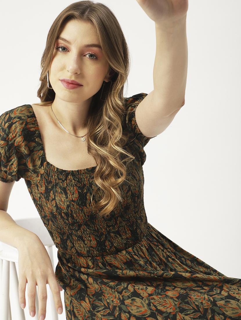 women's fit & flare floral dress - 19907169 - Standard Image - 3